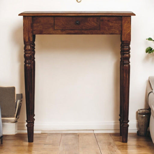 Turned Legs Drawer Console Table Artisan Furniture