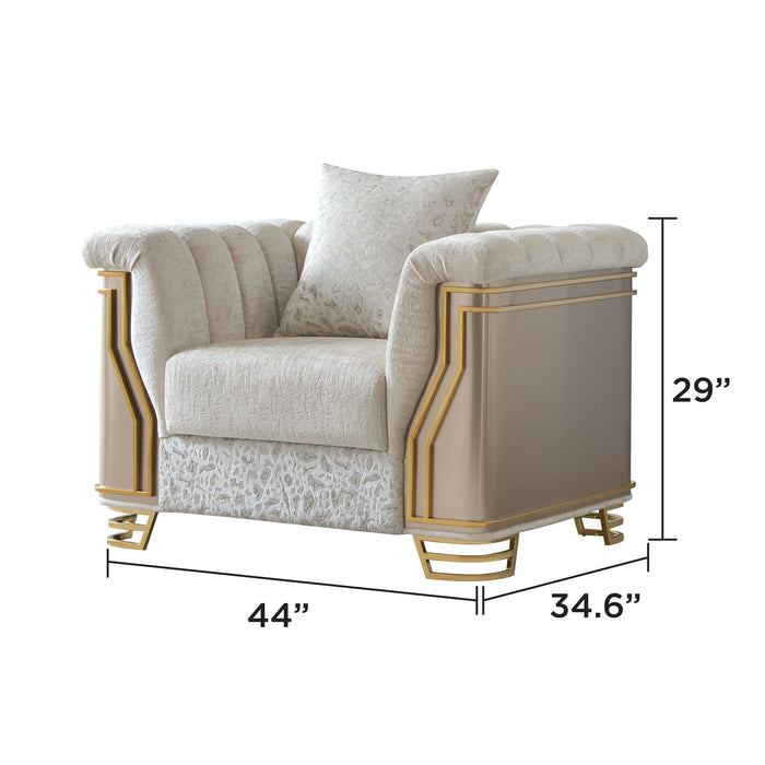 Chateau - Chair - Cream / Brown Matrix Furniture Group