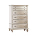 Bedroom Furniture Chest Of Drawers, 5 Drawer Storage - Champagne / Silver / Gray Home Essentials