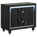 Mika - 2 Drawer LED Nightstand With USB Furniture Max