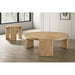21" Kepler Drift Round End Table, Living Room 1 Piece Sofa Side Table With Curved Legs - Driftwood Home Essentials