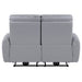 Jeromie - Power Motion Loveseat With USB Port - Gray Synthetic Leather ACME