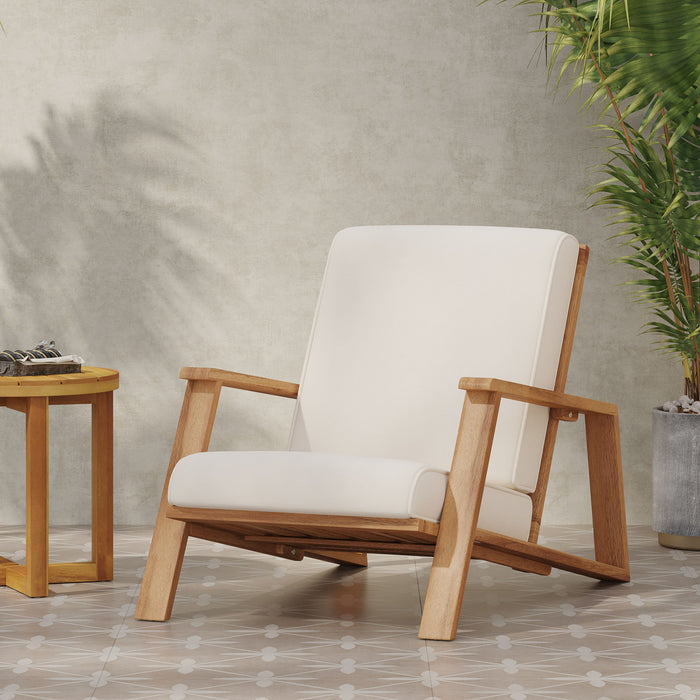 Outdoor Club Chair, Patio Lounge Chair With Removable Cushion Noble House