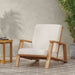 Outdoor Club Chair, Patio Lounge Chair With Removable Cushion Noble House