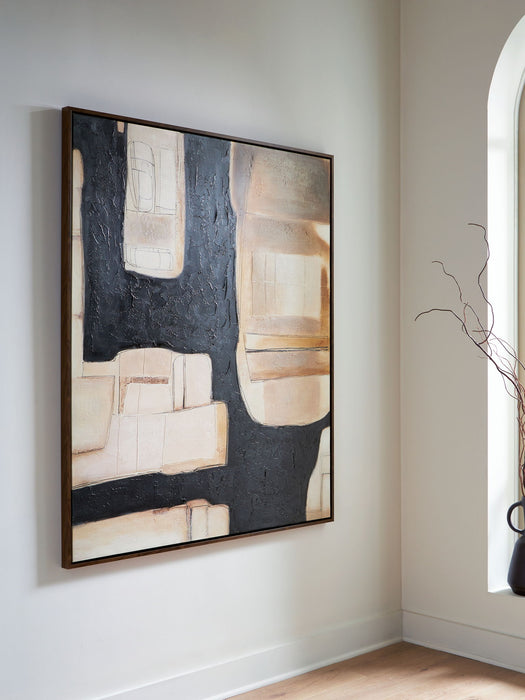 Feyville - Wall Art - Black / Brown / Cream Signature Design by Ashley®