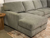 Stringer - LAF Corner Chaise With Storage - Moss Signature Design by Ashley®