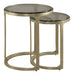 Tessa - Nesting Tables - Brass Zuo Modern
