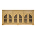 Sideboard Cabinet With 3 Drawers And 6 Arched Glass Doors Home Essentials