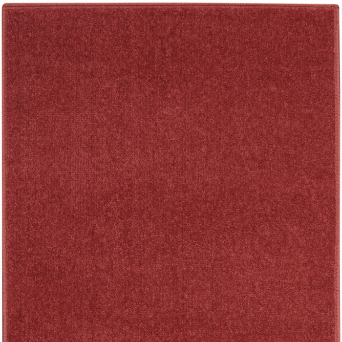 2' X 8' Non Skid Indoor / Outdoor Runner Rug - Brick Red