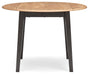 Gesthaven - Round Dining Room Drop Leaf Table Set Signature Design by Ashley®