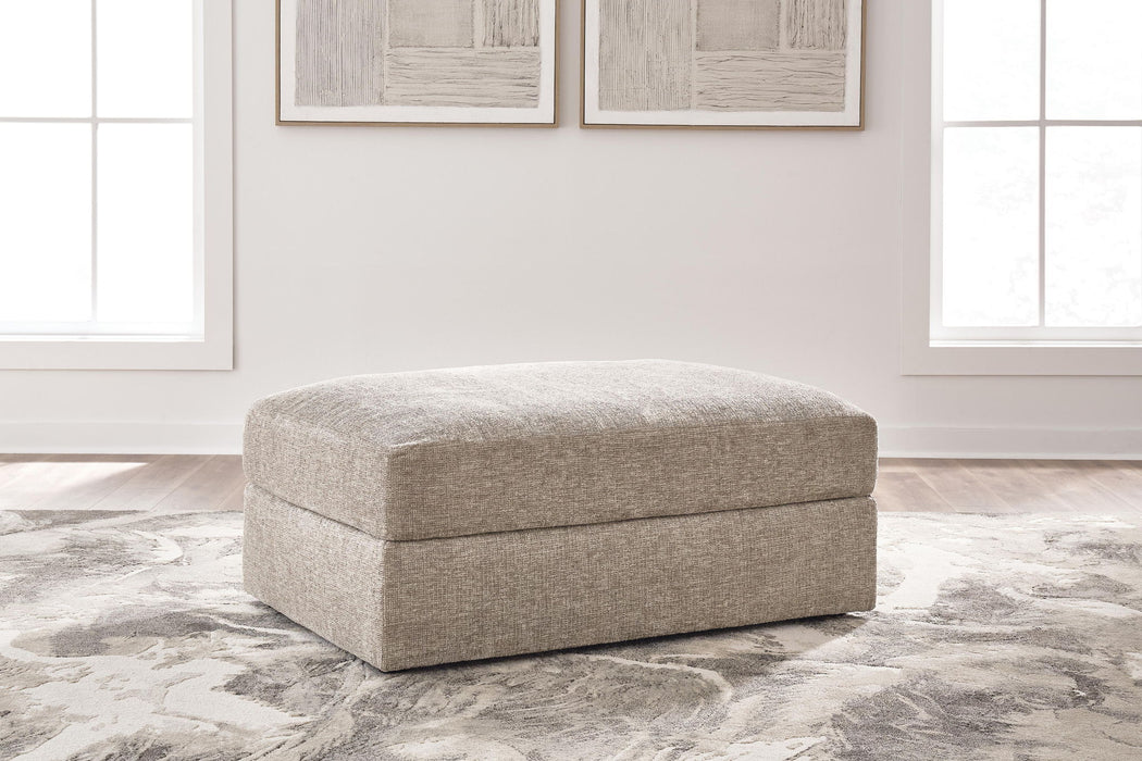 Nexora-Court - Oversized Accent Ottoman - Burlap Signature Design by Ashley®