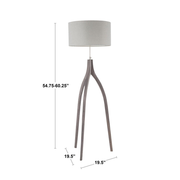 Wishbone - Contemporary Floor Lamp Lumi Source