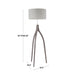 Wishbone - Contemporary Floor Lamp Lumi Source