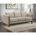 Fisher - Upholstered Panel Arm Sofa - Taupe Furniture Max