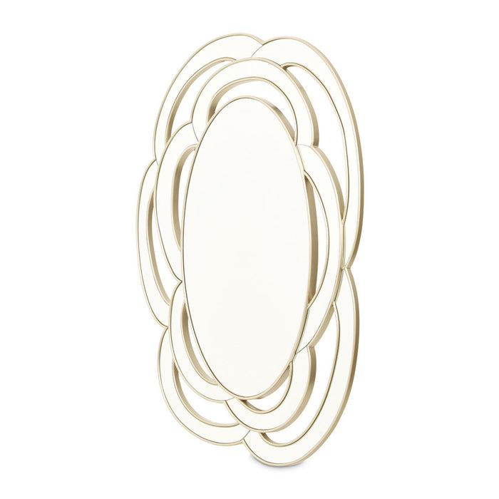 Camellia Field - Wall Mirror - Antique Gold