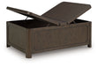 Breckington - Cocktail Table With Storage - Dark Brown Signature Design by Ashley®