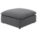 Greeley - Upholstered Square Ottoman With Cushion - Charcoal Furniture Max