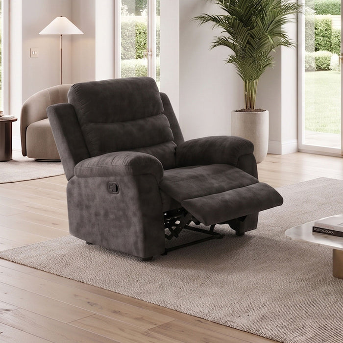 Manual Recliner Chair With 150° Recline, For Living Room - Dark Gray Home Essentials