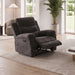 Manual Recliner Chair With 150° Recline, For Living Room - Dark Gray Home Essentials