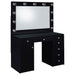 Fern - 7 Drawer Vanity Set With Mirror And Globe Lights Furniture Max