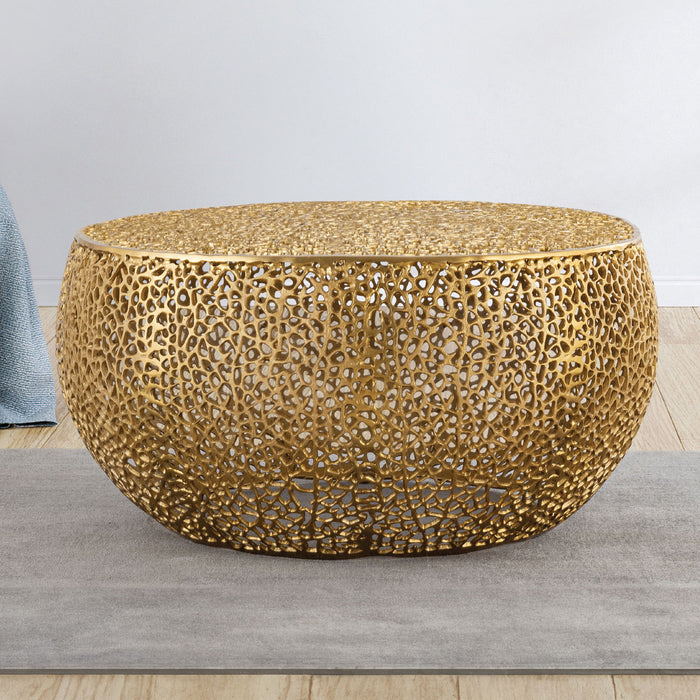 T3502 - Modern Round Coffee Table Matrix Furniture Group