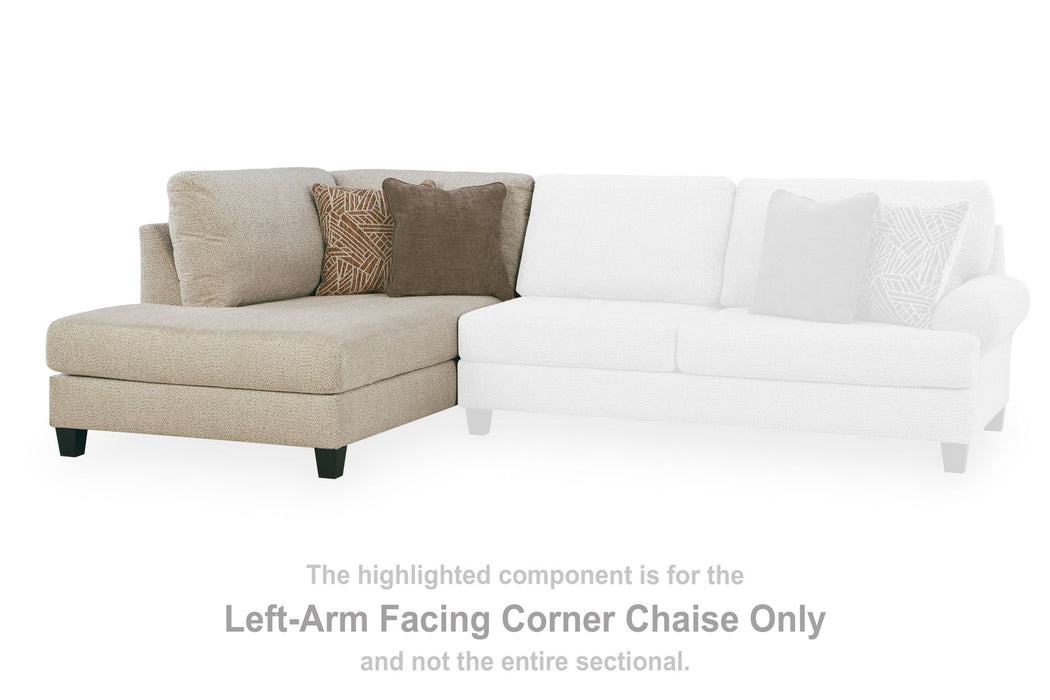Steelwater Retreat - LAF Corner Chaise - Latte