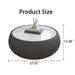 Drum Shaped Coffee Table Home Essentials