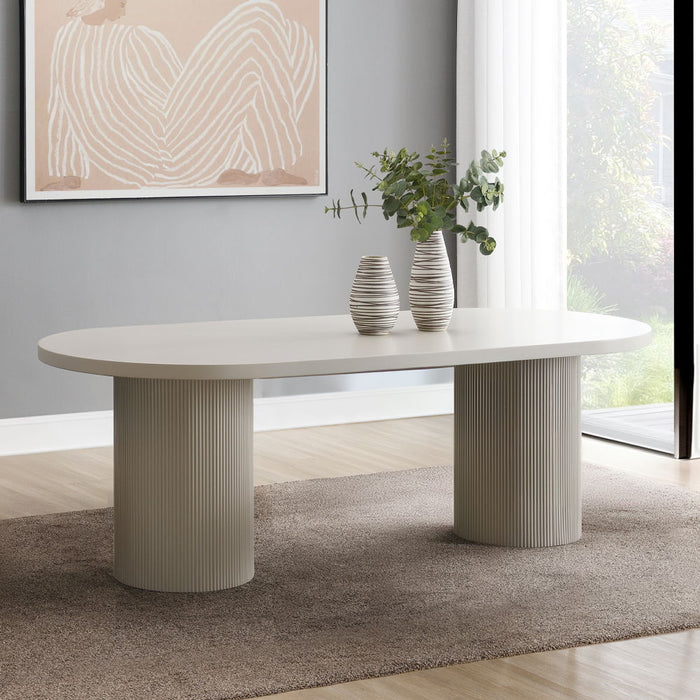 Laela - Dining Table - Bone White ACME