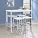 Nimitz - 5 Piece Bar Set - Gloss White Furniture Max