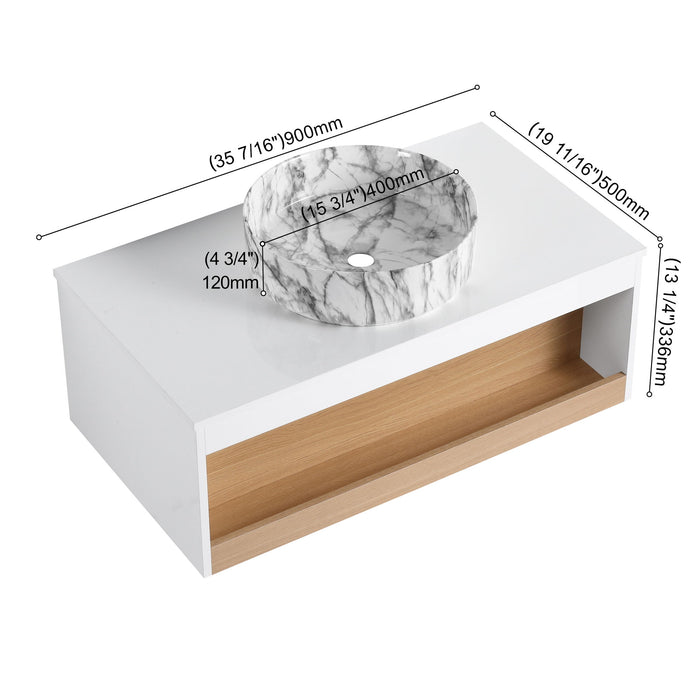 Floating Bathroom Vanity With Vessel Sink Home Essentials