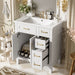 Modern Bathroom Vanity With Sink, Storage Cabinet, Soft Close Doors, Deep & Standard Drawers Hearth and Haven