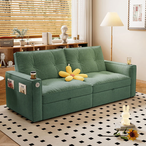 2 In 1 Convertible Sofa Bed For Living Rooms - Green Home Essentials