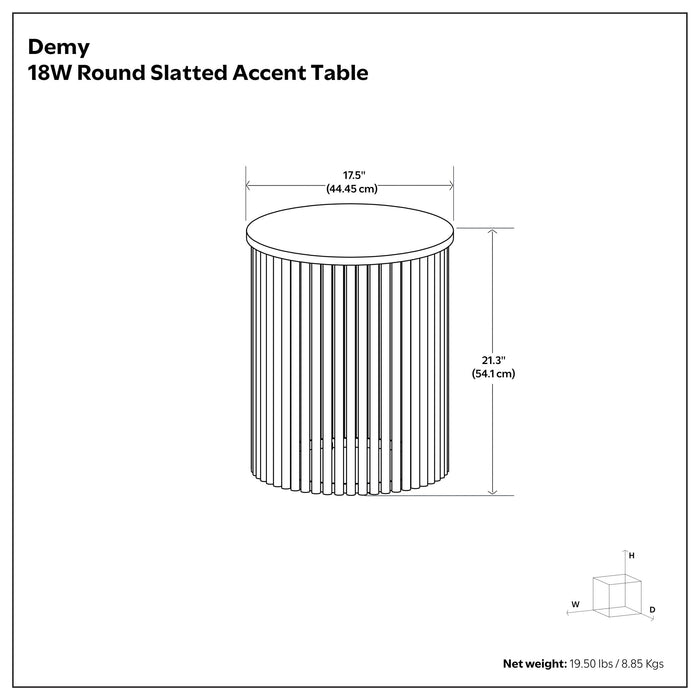 Demy - Handcrafted Metal Accent Table Simpli-Home