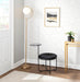 Moon - Contemporary Floor Lamp - Gold / Frosted Lumi Source