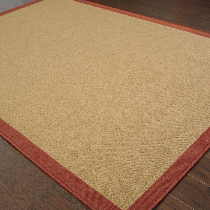 2' X 4' Area Rug Indoor / Outdoor - Beige