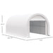 Outsunny - 10' x 16' Carport, Heavy Duty Portable Garage Storage Tent With Large Zippered Door, Anti-Uv Pe Canopy Cover For Car, Truck, Boat, Motorcycle, Bike, Garden Tools, Outdoor Work Home Essentials