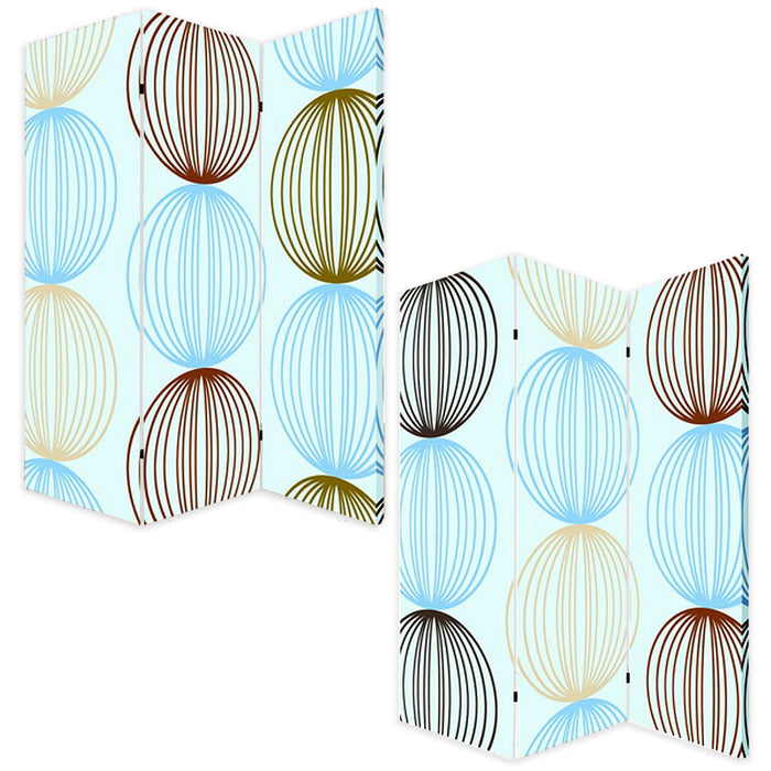 Wood Canvas Sphere Screen - Multi Color