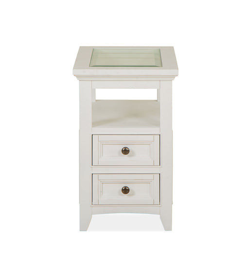 Heron Cove - Chairside End Table - Chalk White Magnussen Furniture