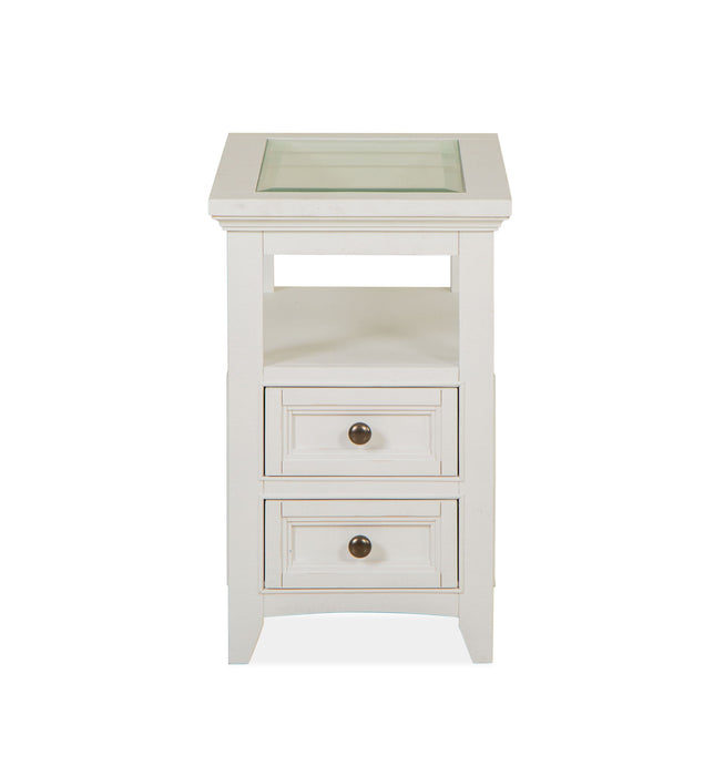 Heron Cove - Chairside End Table - Chalk White Magnussen Furniture