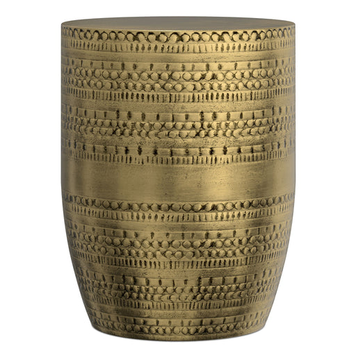 Johnsen - Handcrafted Large Metal Accent Table Simpli-Home