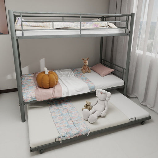 Bunk Bed For Kids, Convertible Frame With Ladders & Guardrail Home Essentials
