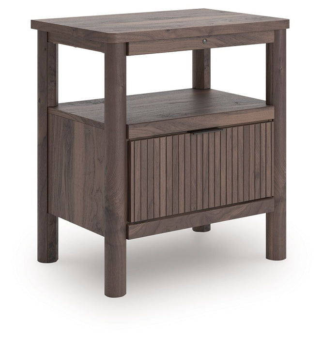 Pamytta - One Drawer Night Stand - Brown Signature Design by Ashley®