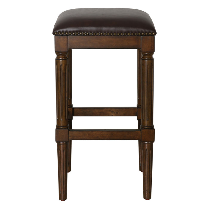 Square Stool With Upholstered Seat Home Essentials