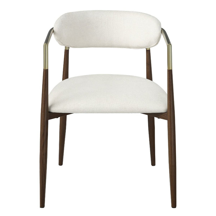Clayten - Arm Chair (Set of 2) - Brown Oak ACME