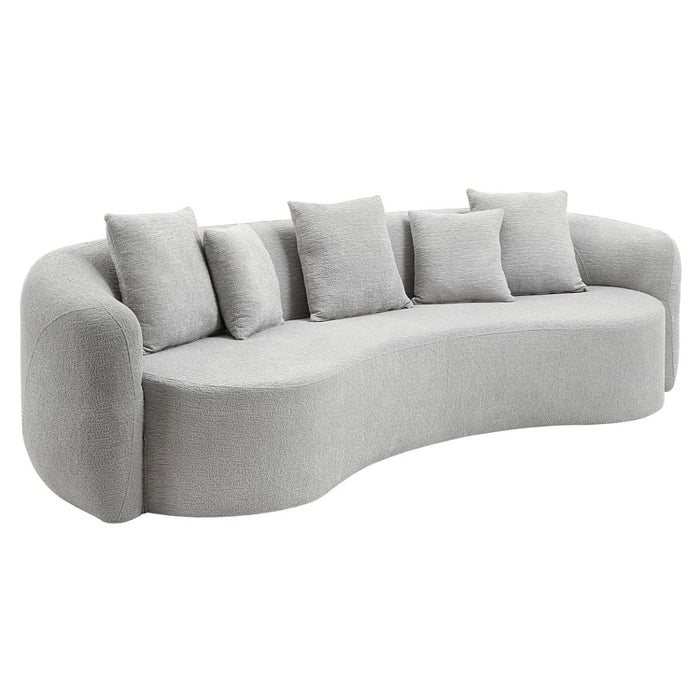 Barasa - Oversize Sofa With 5 Pillows - Gray ACME