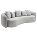 Barasa - Oversize Sofa With 5 Pillows - Gray ACME