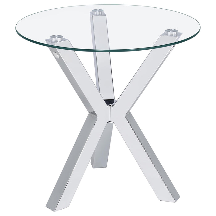 Alexa - Round Coffee And End Table Set Furniture Max