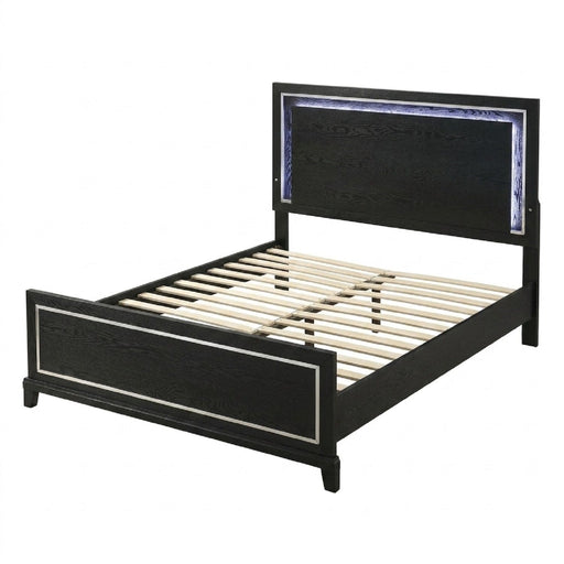 Modern Bed With Built In LED Light Home Essentials