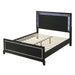 Modern Bed With Built In LED Light Home Essentials