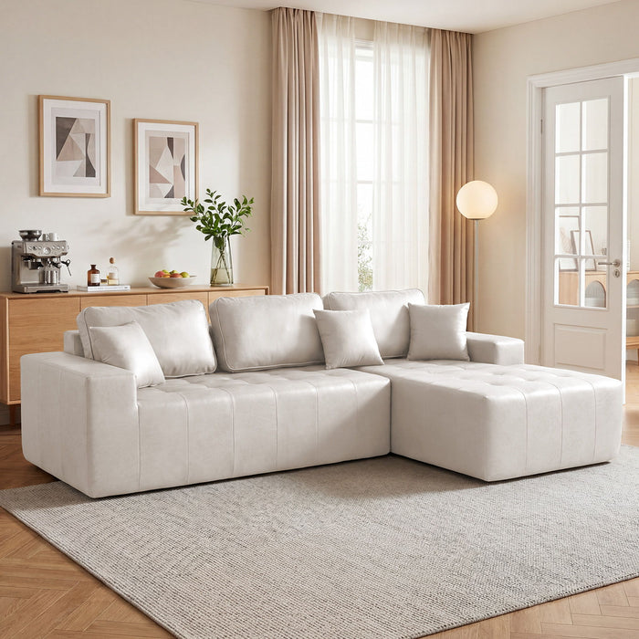 L - Shaped Corner Chaise Sofa Bed Home Essentials